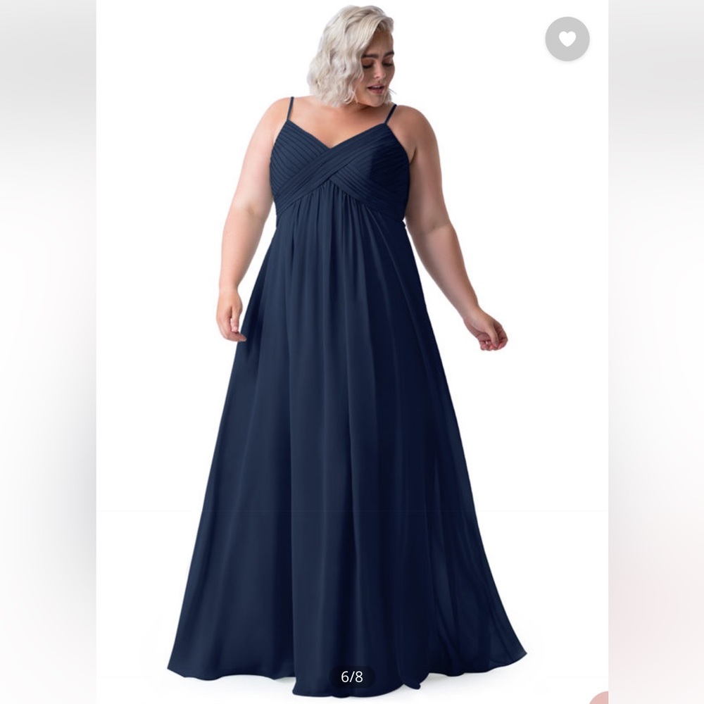 Azazie Dark Navy Shannon Bridesmaid Dress